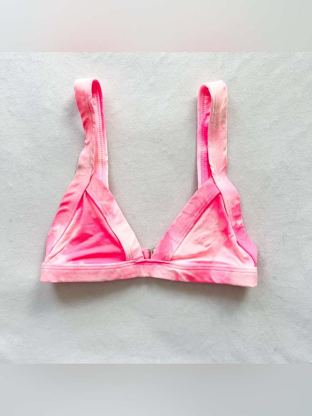 OneOne Watercolor Pink Triangle Bikini Top